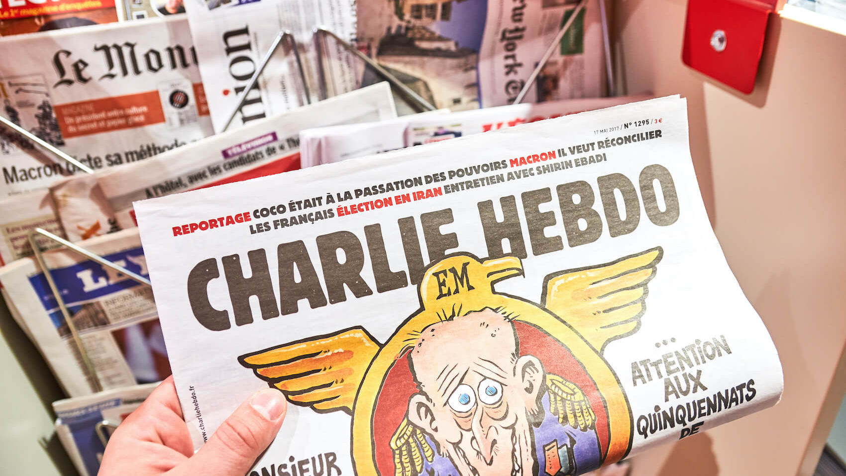Charlie Hebdo is a French satirical weekly magazine, featuring cartoons, reports, polemics, and jokes.