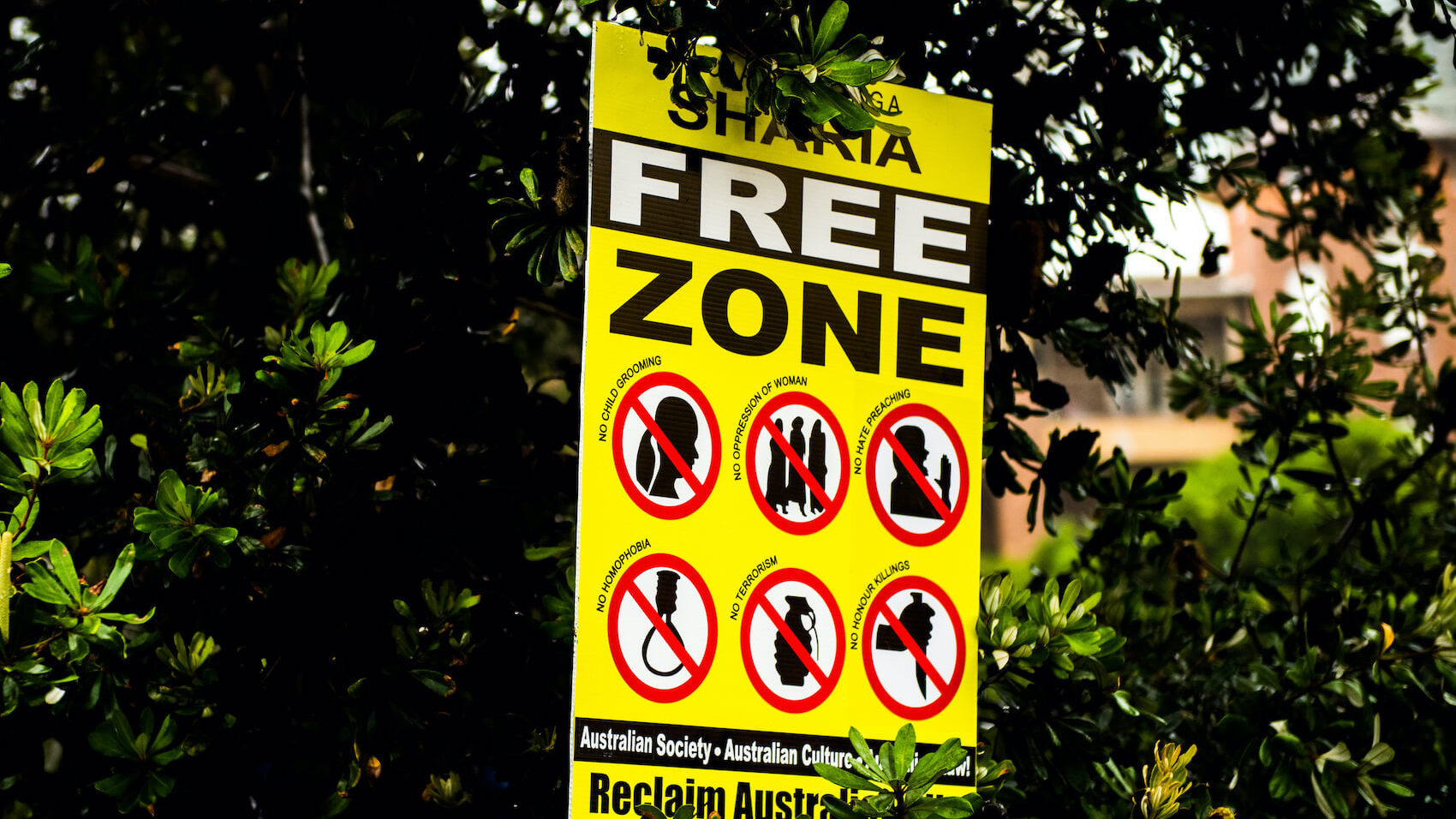 Reclaim Australia Rally against Islam in Australia held in Newcastle CBD leading to multiple arrests in Newcastle, Australia in 2016. Photo: Man Down Media