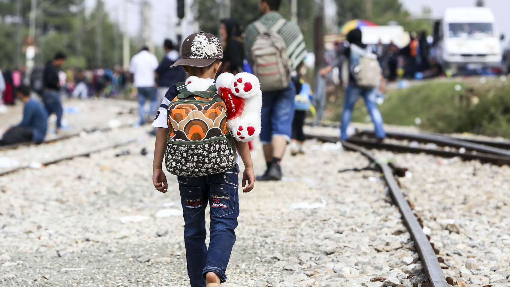Hundreds of immigrants had to wait at the border between Greece and FYROM waiting for the right time to continue their journey from unguarded passages on September 24, 2015 in Idomeni, Greece. Photo: Ververidis Vasilis.