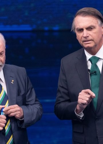 Brazil’s elected President Luís Inácio Lula da Silva and former President Bolsonaro participated in the debate over Brazil in São Paulo on October 16, 2022. Photo: Isaac Fontana.