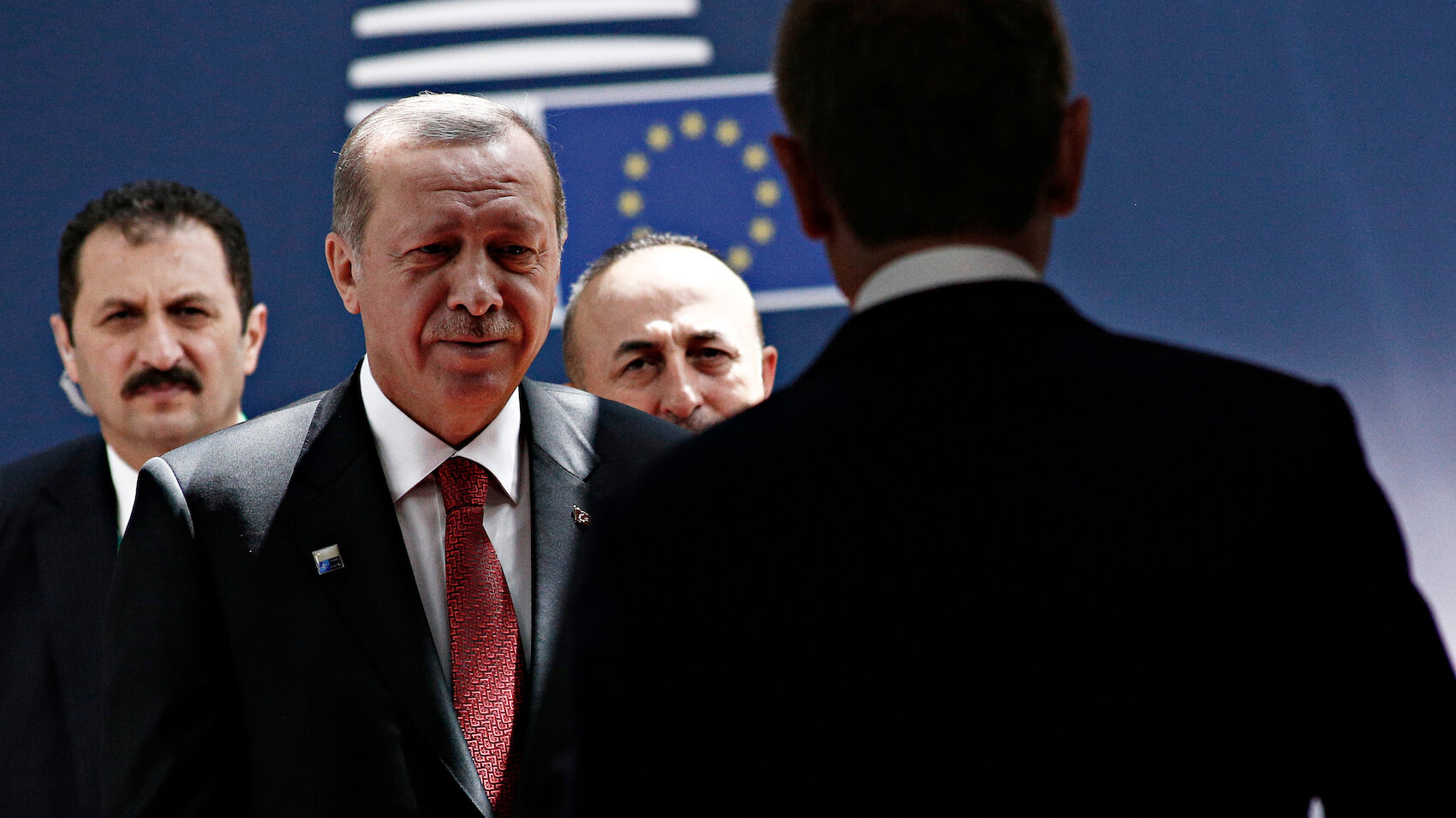 President of Turkey Recep Tayyip Erdogan arrives at the European Council building in Brussels, Belgium, on May 25, 2017. Photo: Alexandros Michailidis.