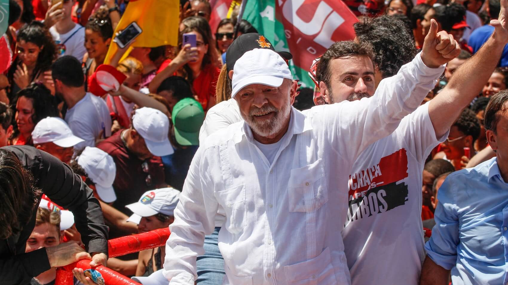 Brazilia’s Luiz Inácio Lula is seen during the 2022 election campaign in Rio de Janeiro, Brazil on October 20, 2022. Photo: Aline Alcantara.