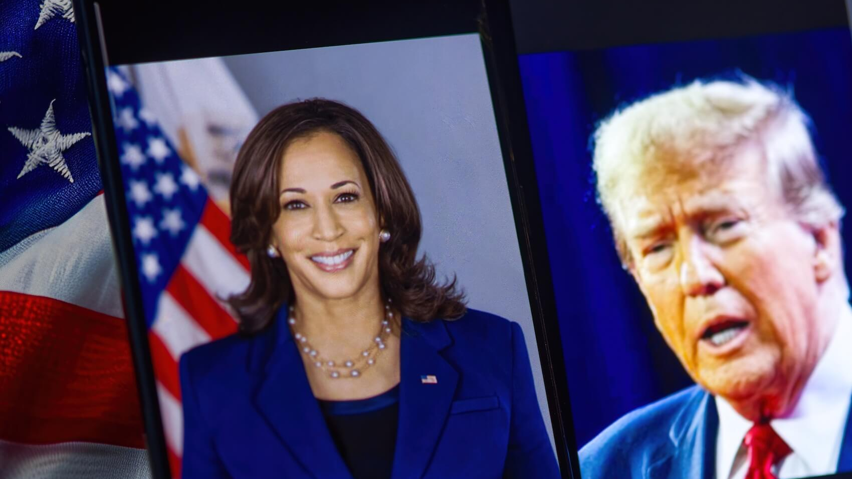 US presidential candidates Kamala Harris and Donald Trump. Photo: Shutterstock.