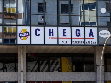 Headquarters of the populist radical-right Chega party in Vila Nova de Gaia, Portugal, on April 4, 2021. Photo: Nuno M. Maia.
