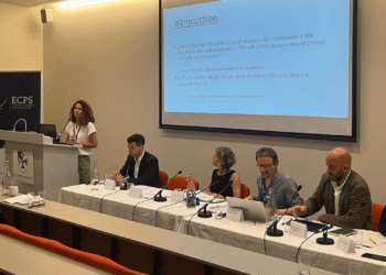 Co-chaired by Elia Marzal and Bruno Godefroy, Panel 3, titled "Populist Threats to Constitutional Democracy," featured the EUCODEM team’s critical research on judicial erosion, the misuse of referenda, pro-independence populism, and institutional mechanisms to protect democratic systems.