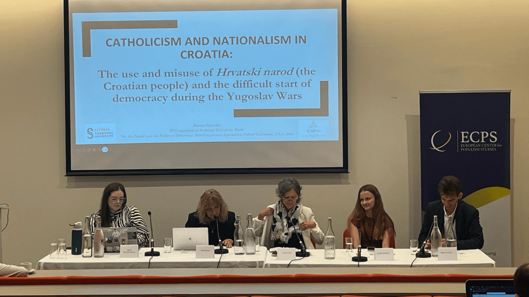At Panel 5 of the ECPS Conference 2025, titled "Governing the ‘People’: Divided Nations," scholars explored how nationalism, religion, race, and populist politics intersect to shape fractured political identities across Europe and beyond.