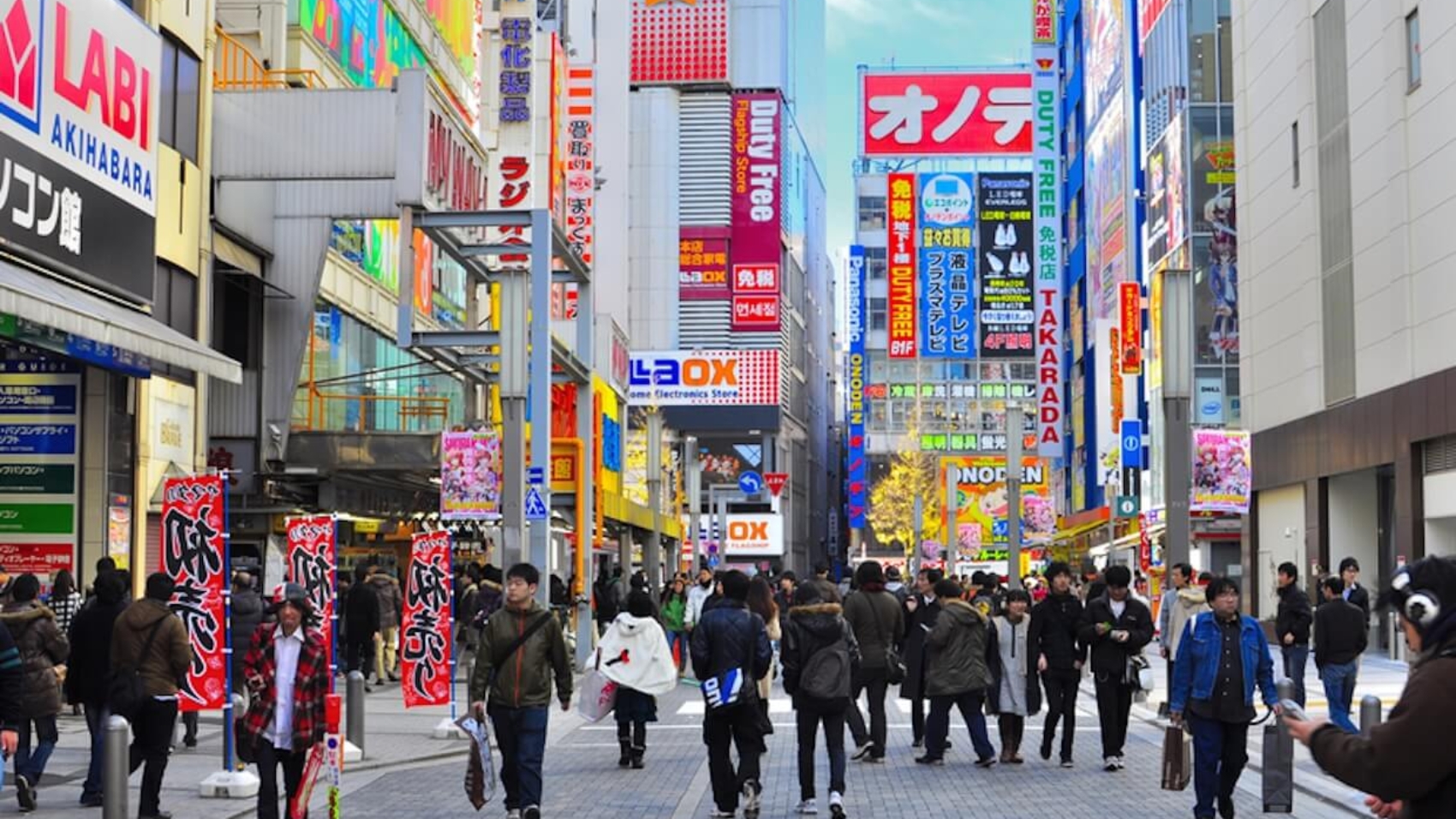 Daytime view of Akihabara in Tokyo, known as “Electric Town” for its many electronics shops, duty-free stores, and vibrant youth culture. Photo: Dreamstime.