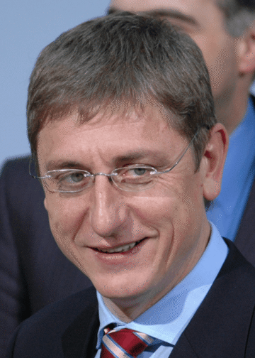 Ferenc Gyurcsany at a meeting of European Social Democrats in the Willy Brandt House in Berlin on March 24, 2007. Photo: Mark Waters.