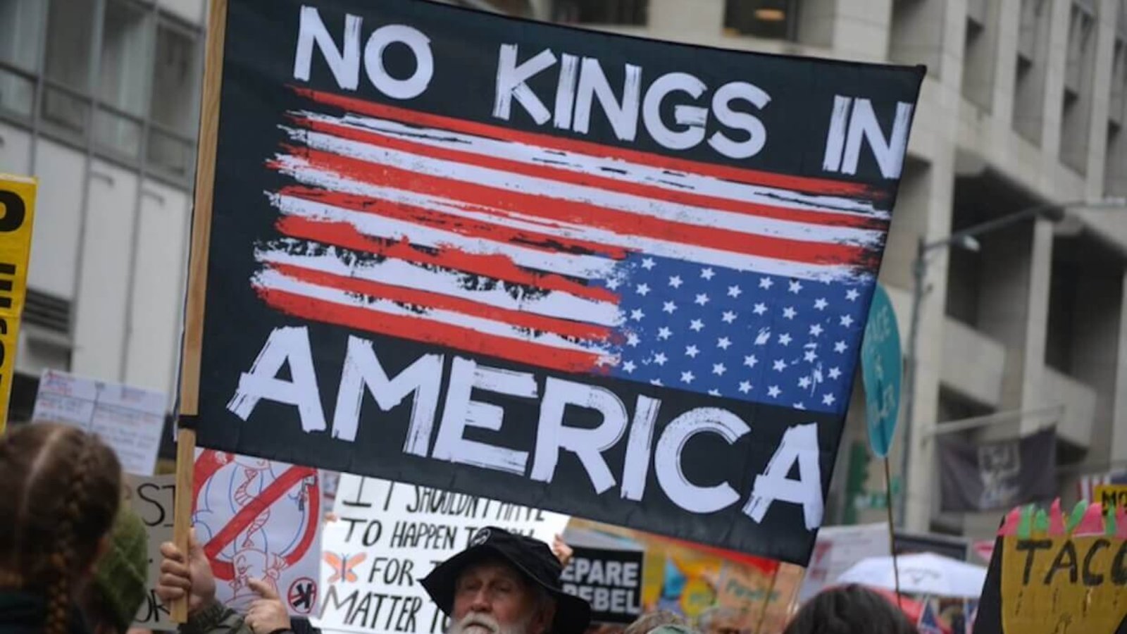 Participants march down Fifth Avenue during the nationwide “No Kings” protest against US President Donald Trump and his administration, New York City, USA, June 14, 2025. Photo: Dreamstime.