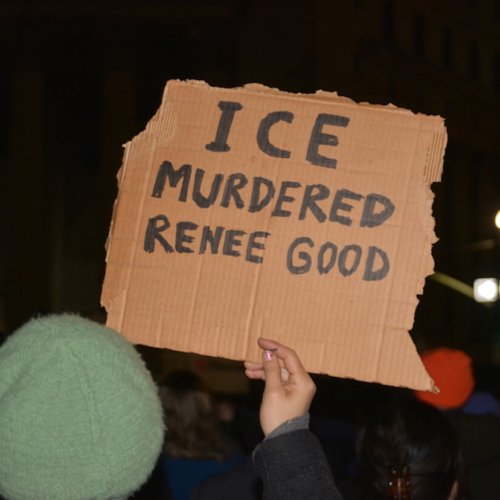 Protest against ICE following the killing of Renee Nicole Good, a 37-year-old Minneapolis woman fatally shot by a US Immigration and Customs Enforcement (ICE) agent during a federal operation, in Foley Square, Manhattan, NYC, USA on January 8, 2026. The fatal encounter has sparked national outrage and protests demanding accountability and reform of ICE use-of-force policies. Photo: Dreamstime.