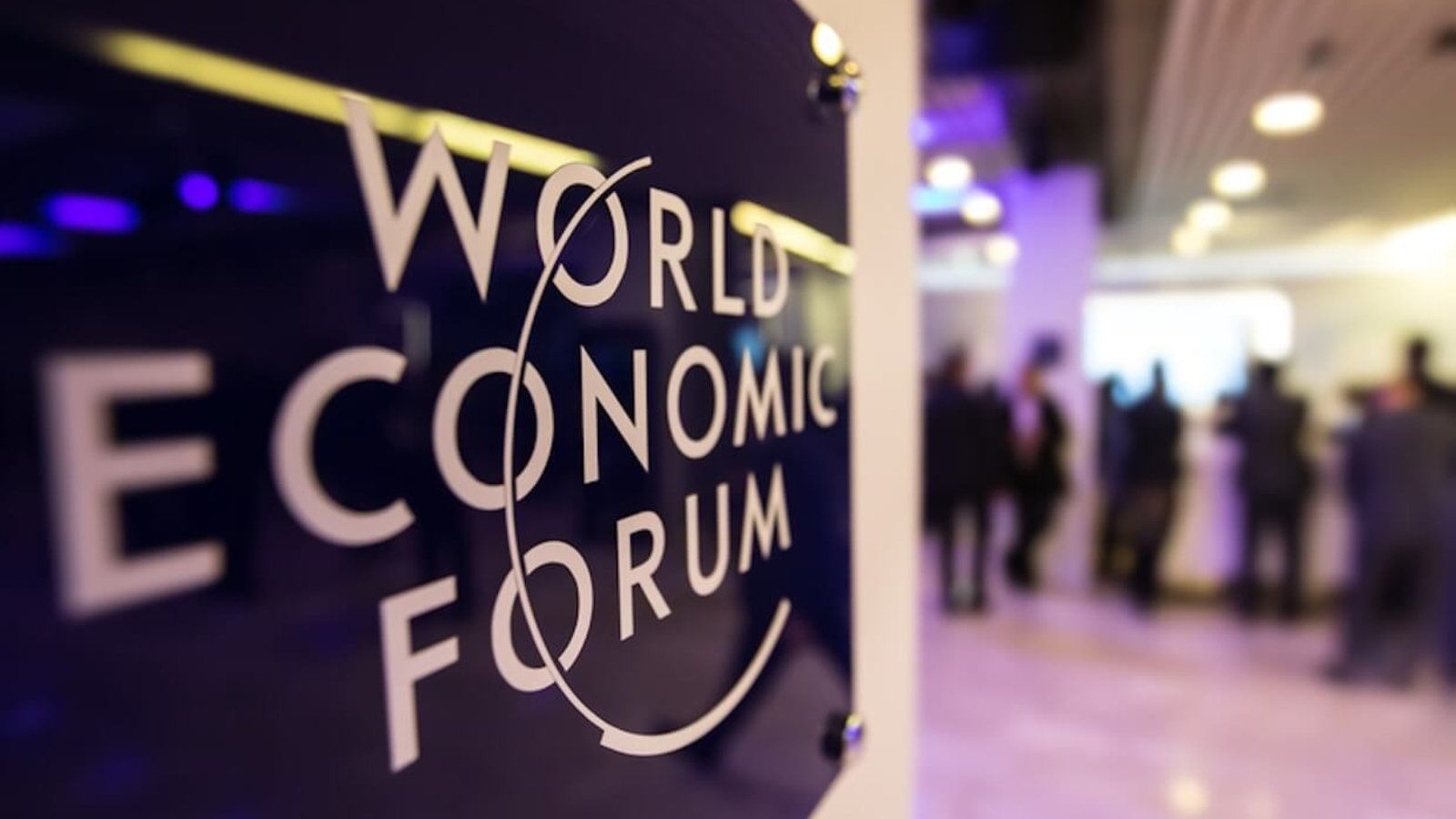 Emblem of the World Economic Forum (WEF) in Davos, Switzerland. Photo: Dreamstime.