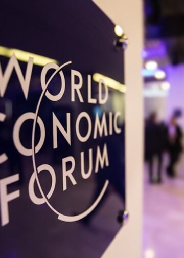 Emblem of the World Economic Forum (WEF) in Davos, Switzerland. Photo: Dreamstime.