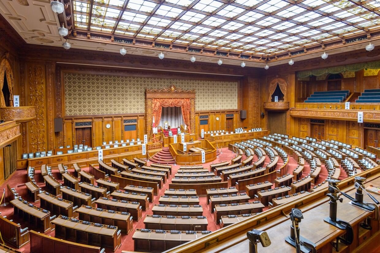 The Sangiin is the upper house of the National Diet of Japan.