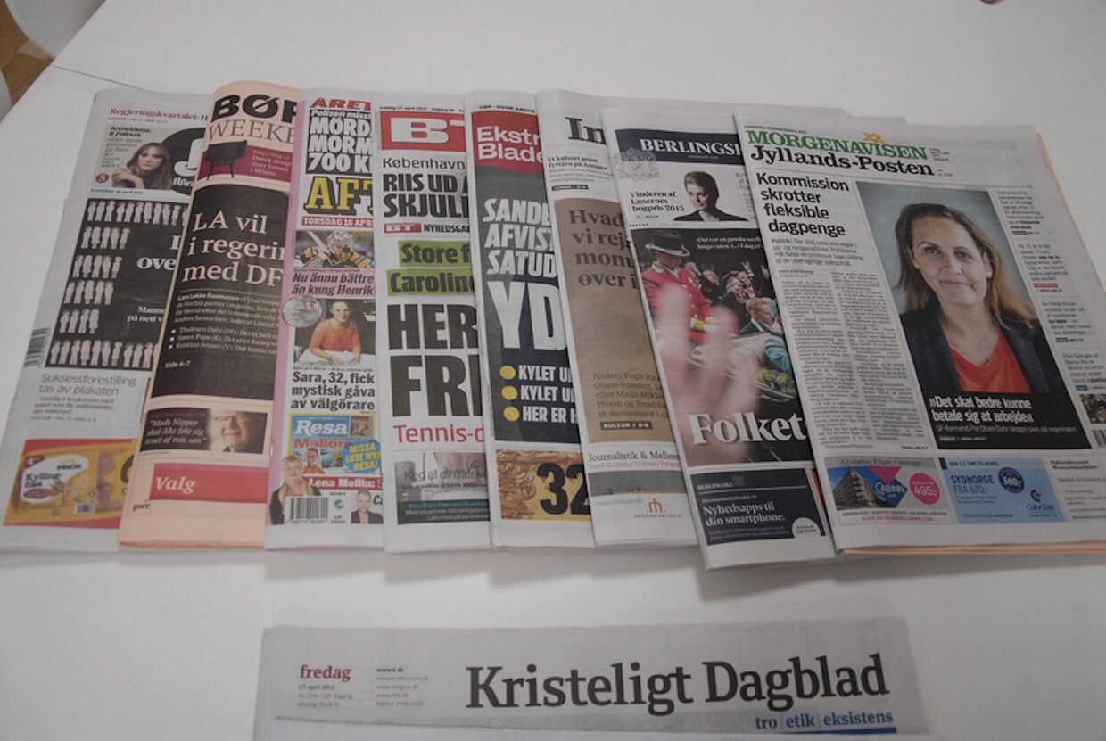 Danish daily newspapers