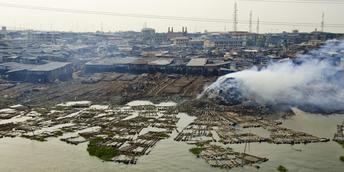 Makoko fishing settlement in Lagos, Nigeria.