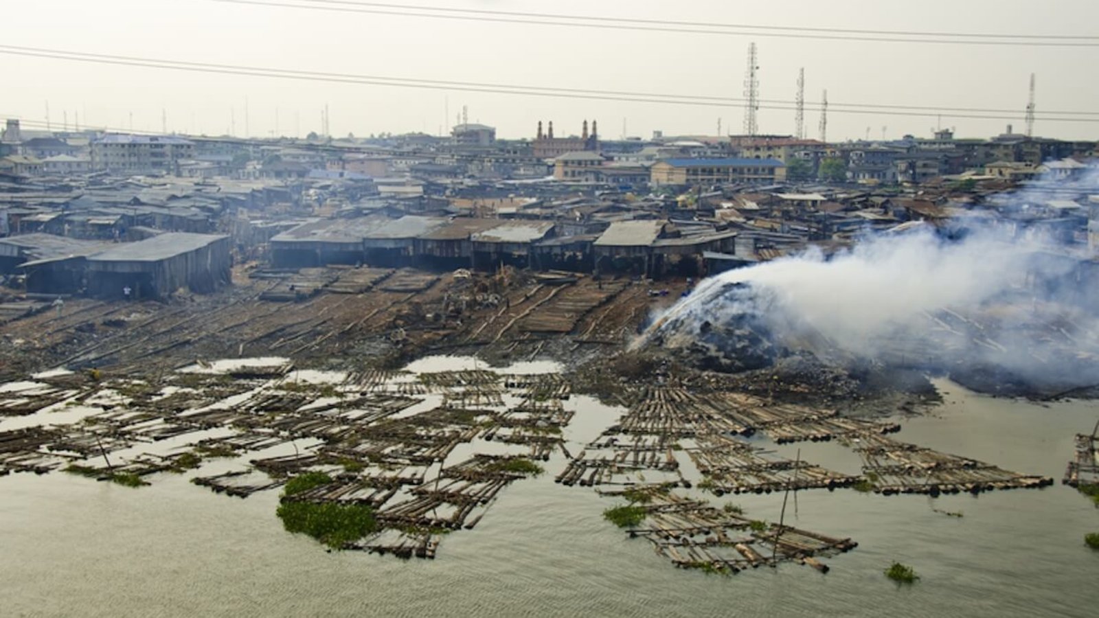 Makoko fishing settlement in Lagos, Nigeria.