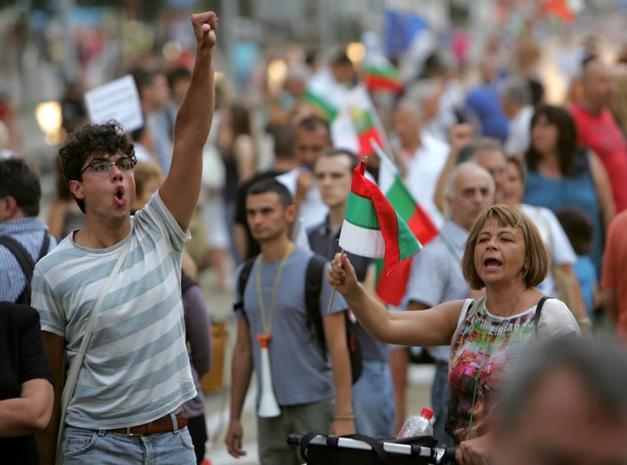 Bulgaria protests. 