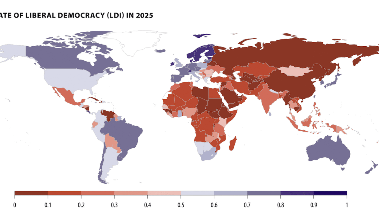 Figure from the V-Dem Institute Democracy Report 2026.