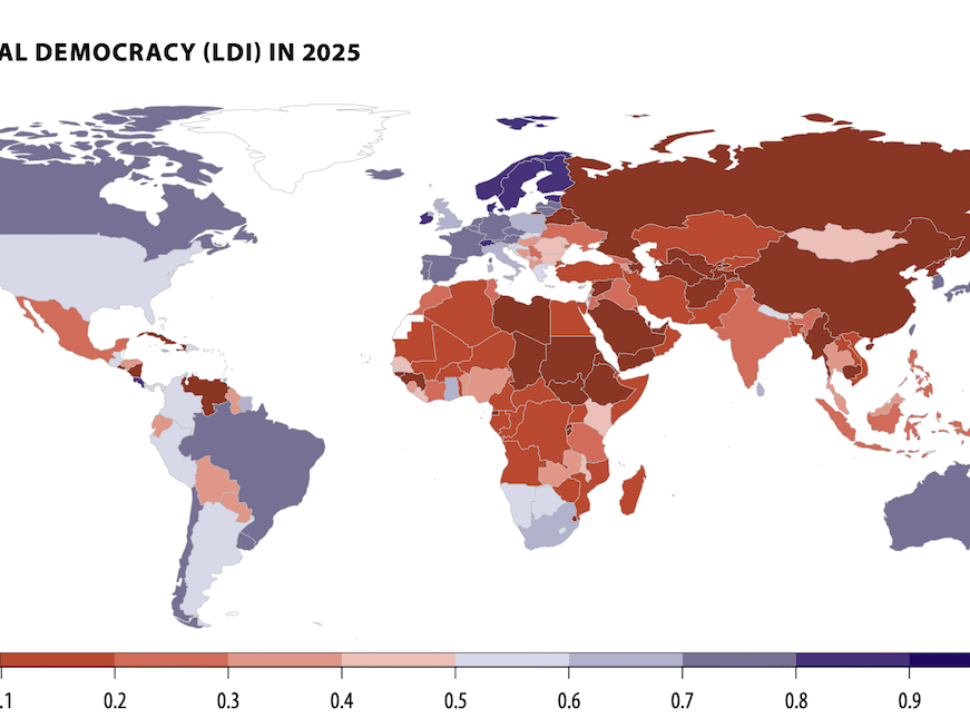 Figure from the V-Dem Institute Democracy Report 2026.