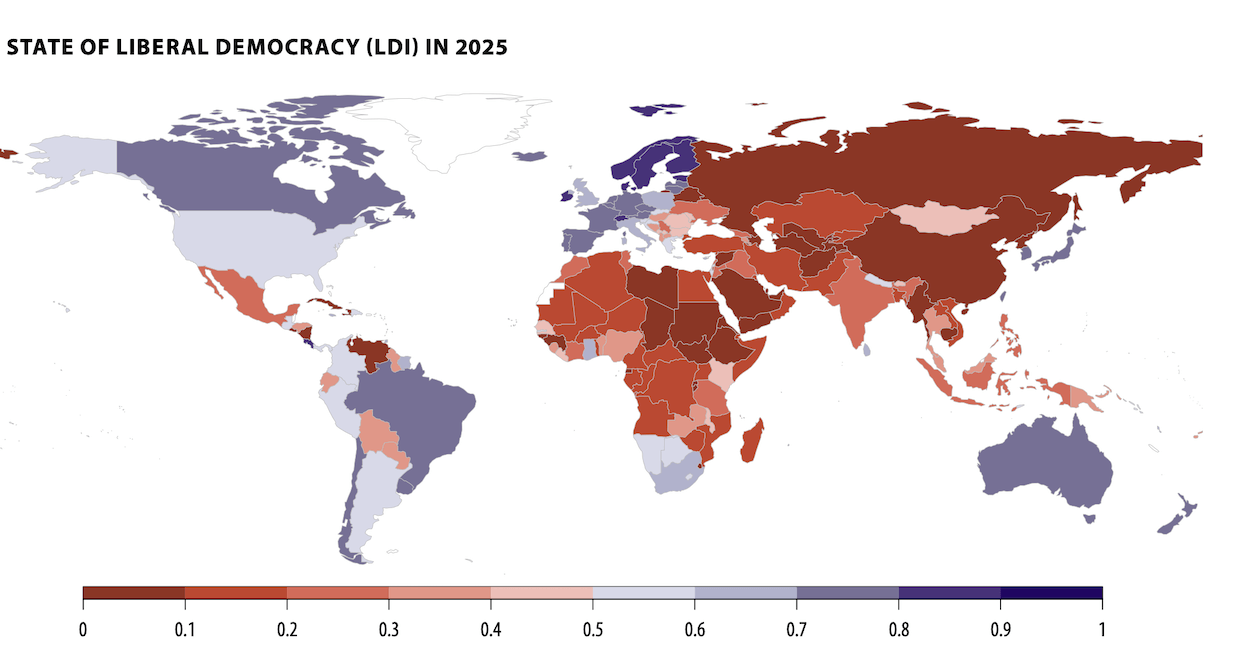 Figure from the V-Dem Institute Democracy Report 2026.