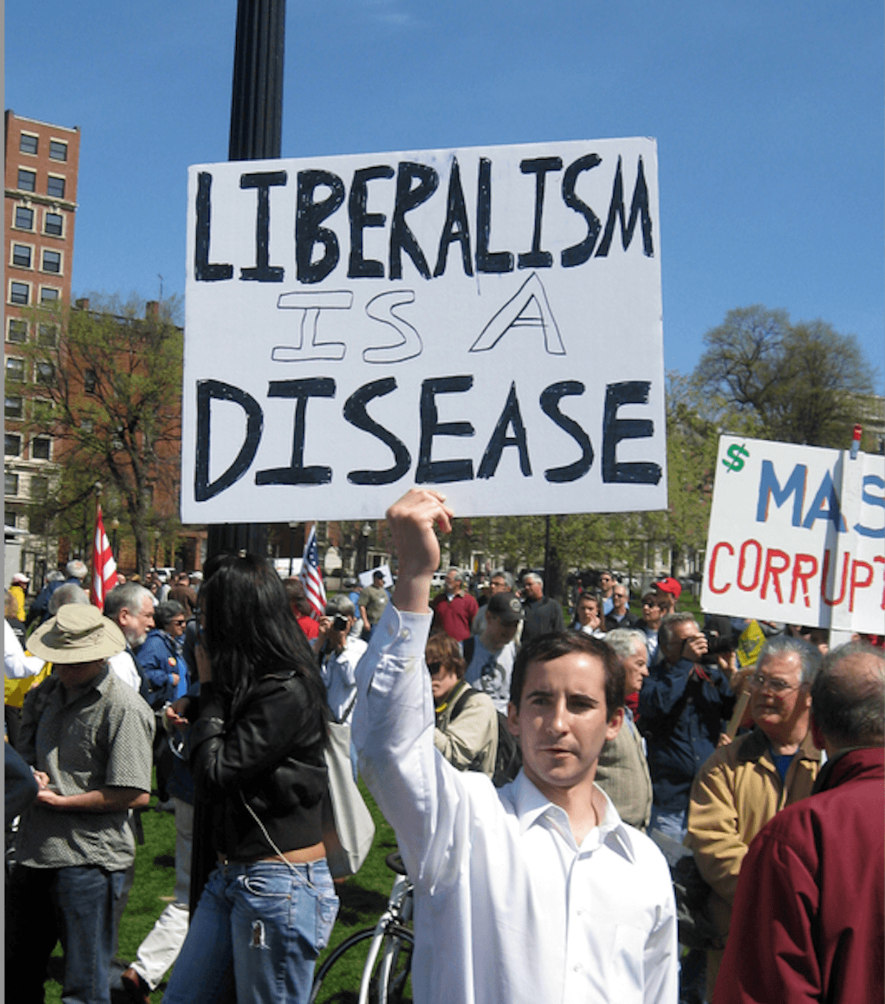 Tea Party protest. 