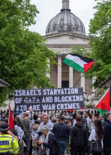 Pro-Palestinian protest.