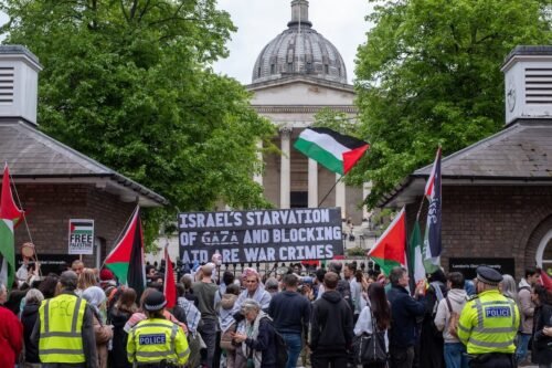 Pro-Palestinian protest.