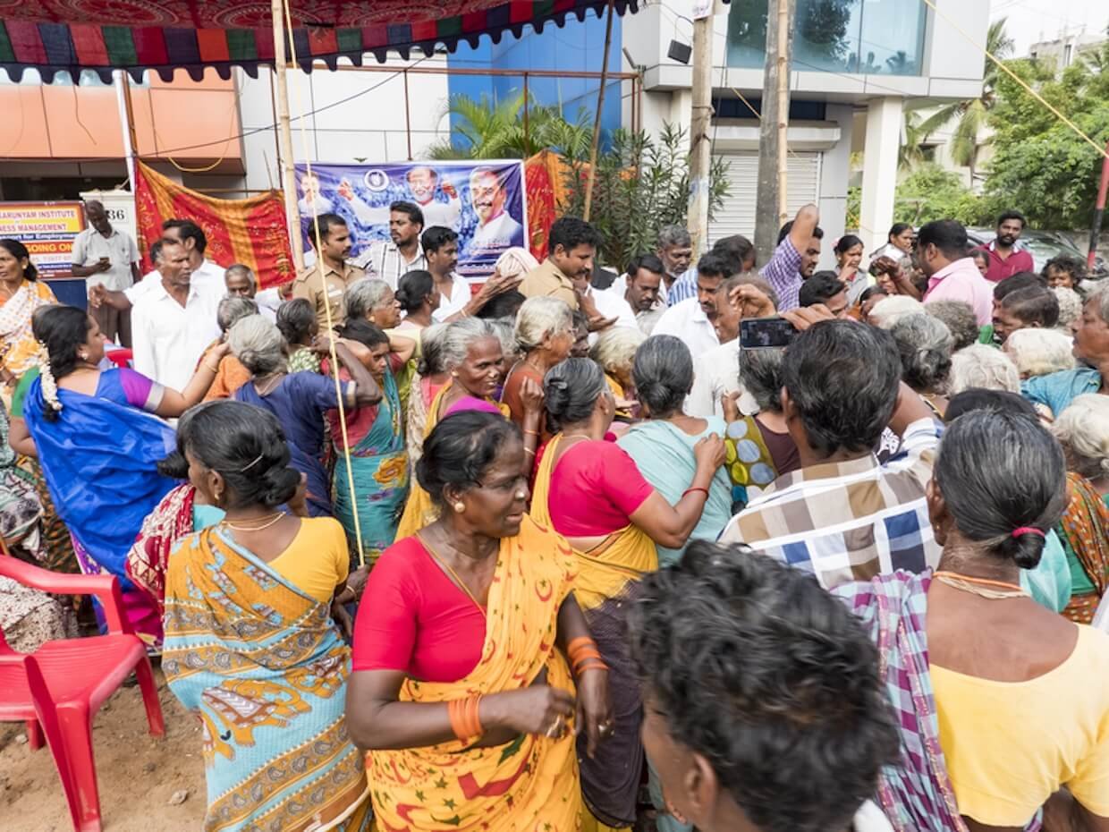 Protest in Tamil Nadu, India.
