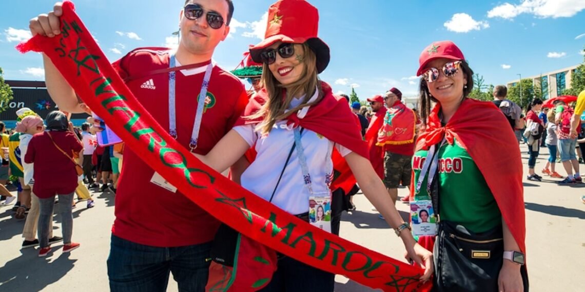 Morocco football fans.