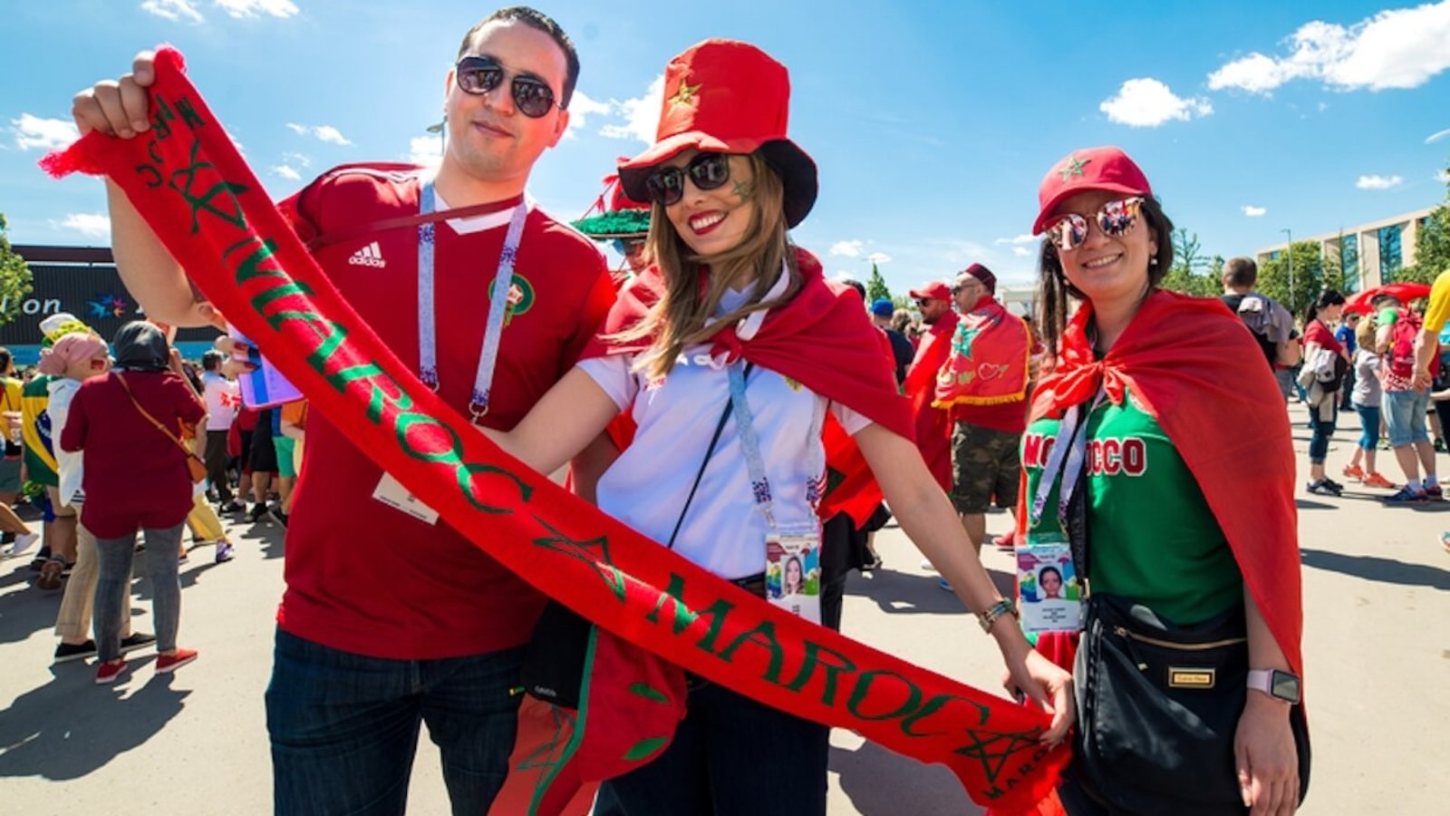 Morocco football fans.