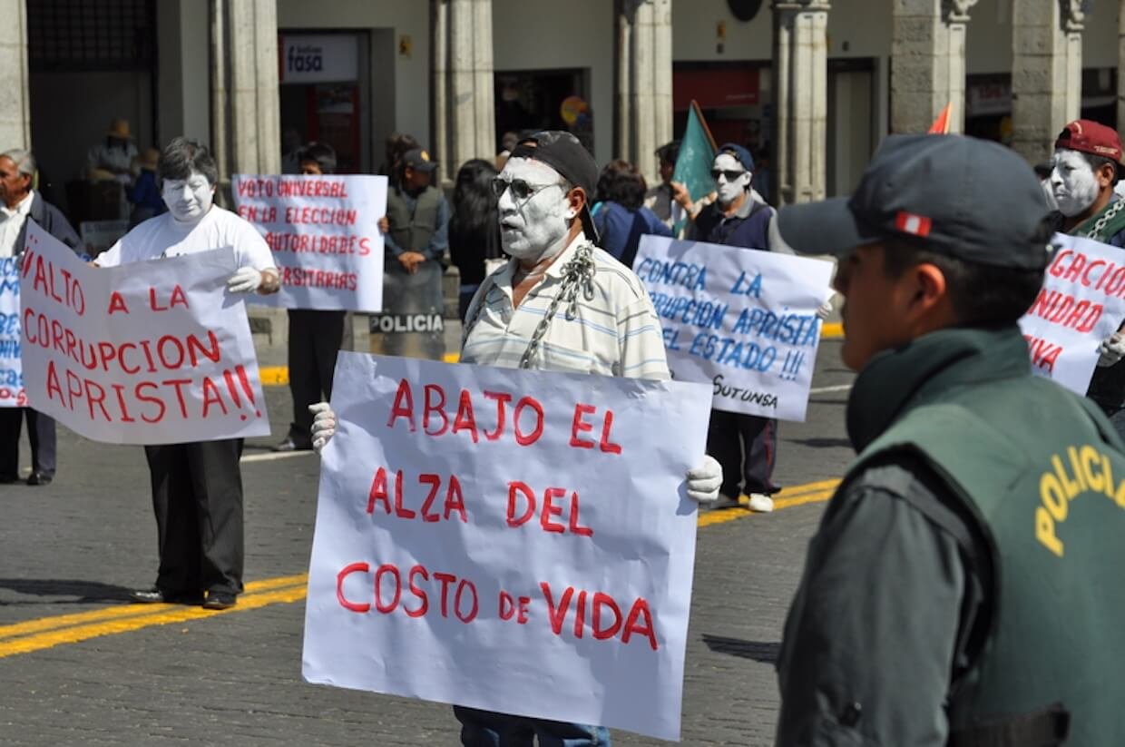Peru protest.