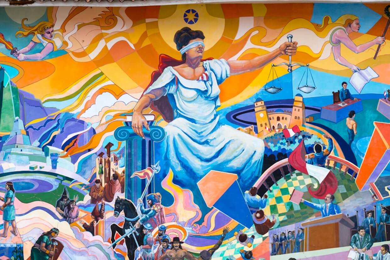 Street art in Peru.