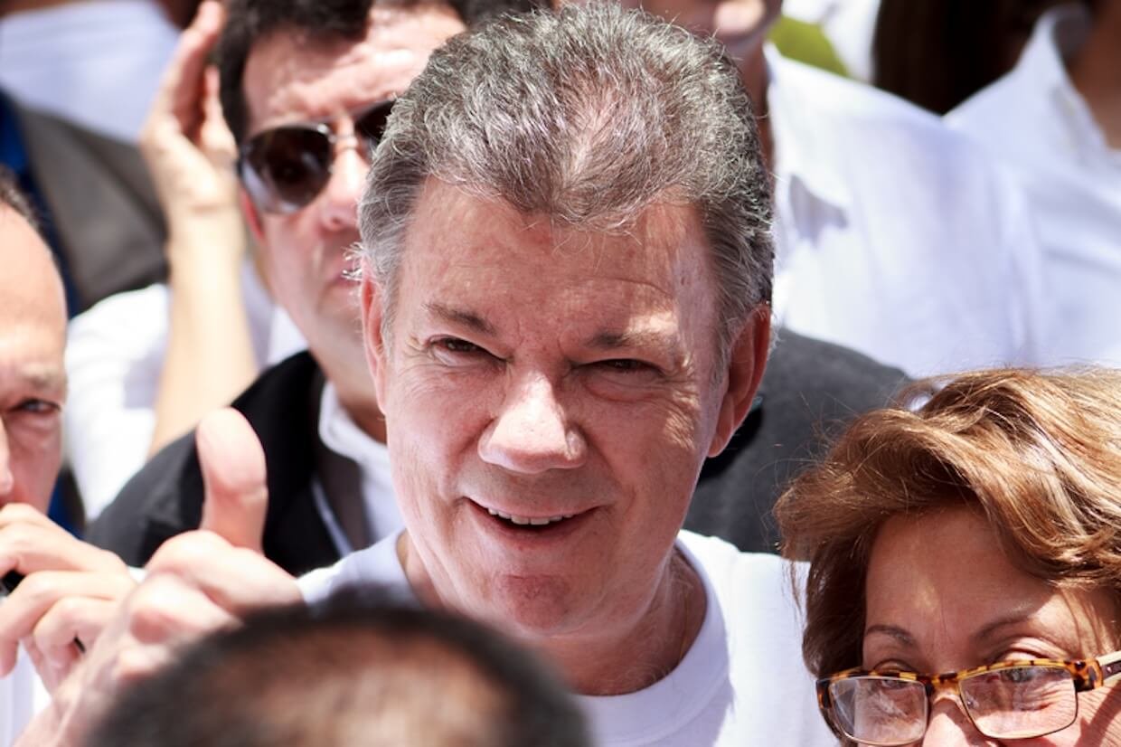 Former Colombian President Juan Manuel Santos.