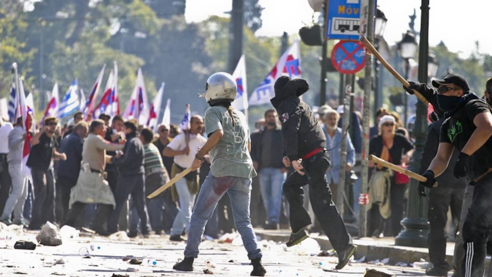 Greece protests.