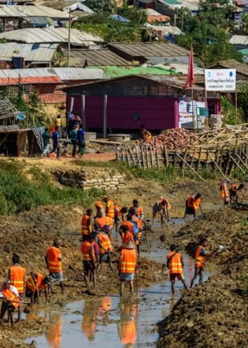 Kutupalong Refugee Camp in Cox's Bazar, Bangladesh.