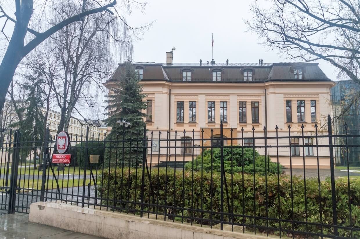 The Constitutional Tribunal (Trybunał Konstytucyjny), Poland’s constitutional court, in Warsaw.