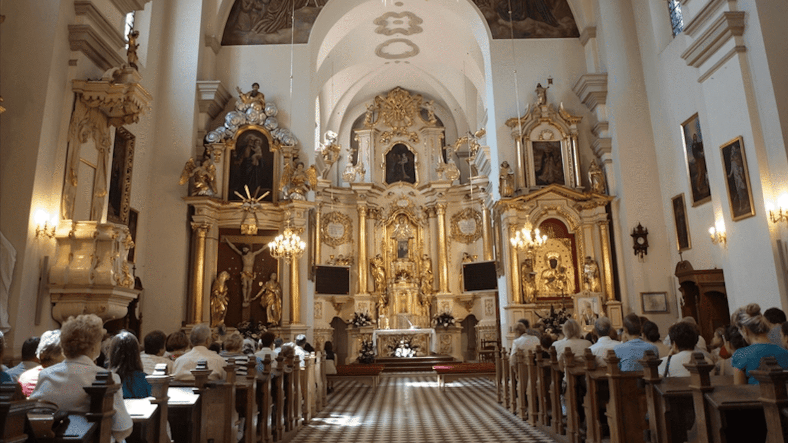 Interior of the Sanctuary of Our Lady of Krasnobród.