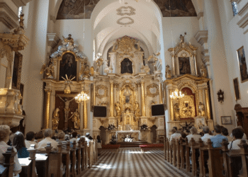 Interior of the Sanctuary of Our Lady of Krasnobród.
