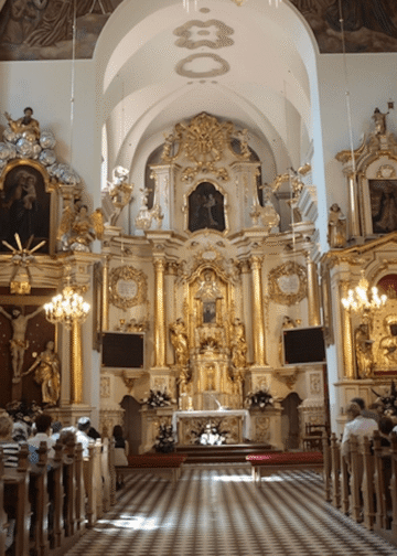 Interior of the Sanctuary of Our Lady of Krasnobr&oacute;d.