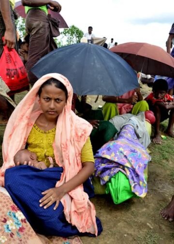 Rohingya refugees.