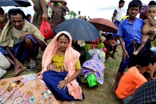 Rohingya refugees.