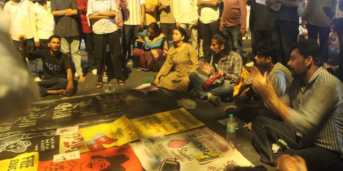 The Cockroach Janta Party (CJP) protest.