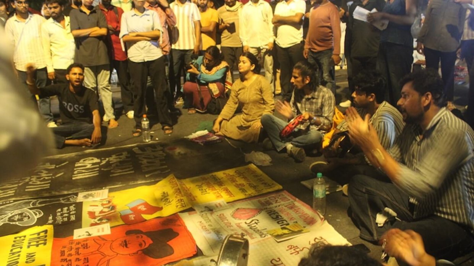 The Cockroach Janta Party (CJP) protest.