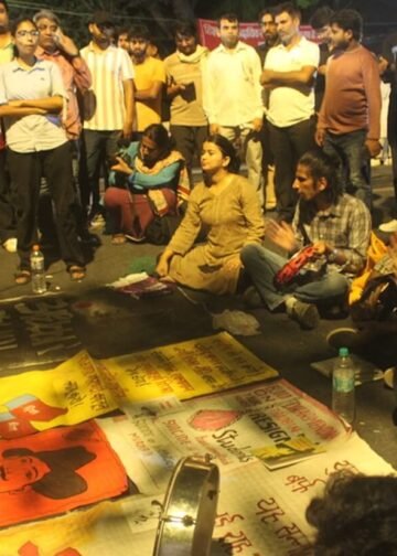 The Cockroach Janta Party (CJP) protest.