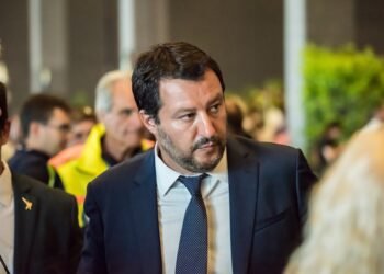 Matteo Salvini, Italy’s Deputy Prime Minister and leader of the right-wing populist Lega party, which held its extraordinary congress in Milan on October 24–25, 2026. Photo:  Mihail Ivanov / Dreamstime.